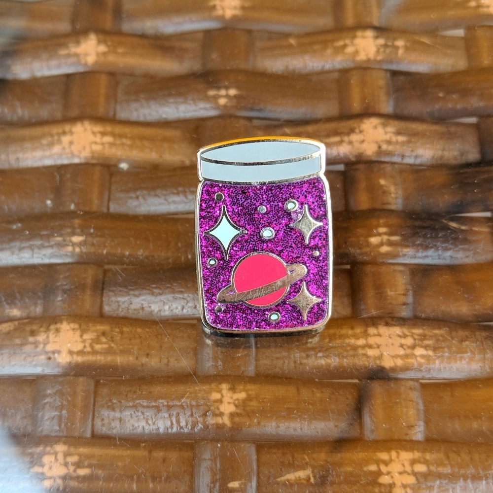 Nebula, Space, Galaxy Jar Hard Enamel Lapel Pin